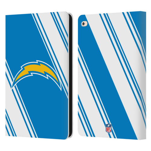 NFL Los Angeles Chargers Artwork Stripes Leather Book Wallet Case Cover For Apple iPad Air 2 (2014)