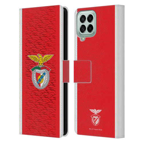 S.L. Benfica 2021/22 Crest Kit Home Leather Book Wallet Case Cover For Samsung Galaxy M33 (2022)