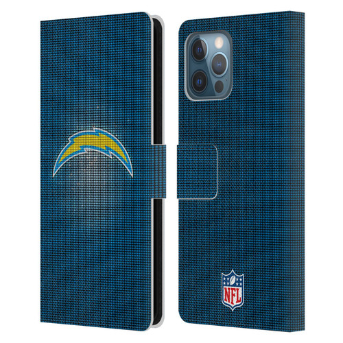 NFL Los Angeles Chargers Artwork LED Leather Book Wallet Case Cover For Apple iPhone 12 Pro Max