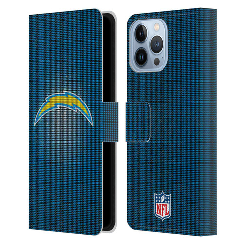 NFL Los Angeles Chargers Artwork LED Leather Book Wallet Case Cover For Apple iPhone 13 Pro Max