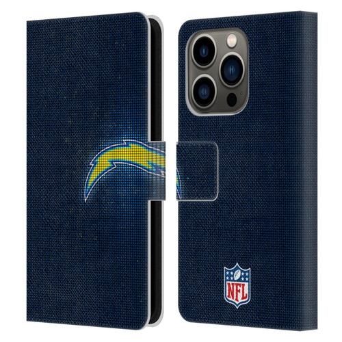 NFL Los Angeles Chargers Artwork LED Leather Book Wallet Case Cover For Apple iPhone 14 Pro