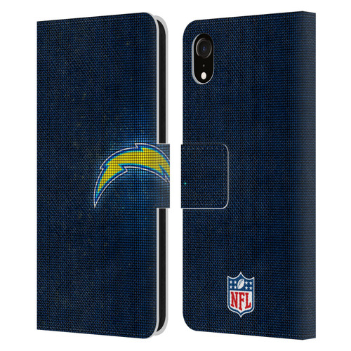 NFL Los Angeles Chargers Artwork LED Leather Book Wallet Case Cover For Apple iPhone XR