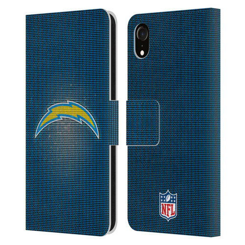 NFL Los Angeles Chargers Artwork LED Leather Book Wallet Case Cover For Apple iPhone XR