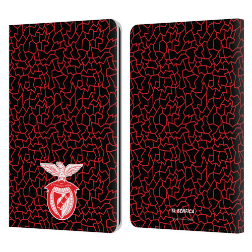 S.L. Benfica 2021/22 Crest Mosaic Pattern Leather Book Wallet Case Cover For Amazon Kindle Paperwhite 1 / 2 / 3