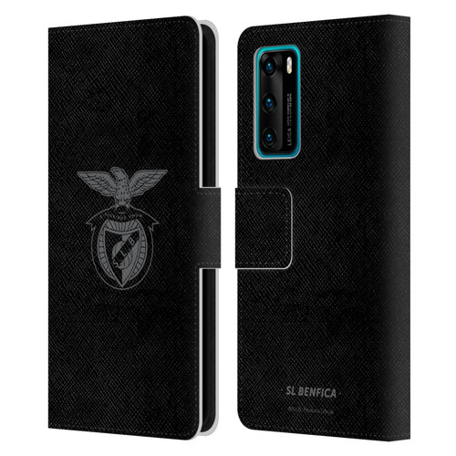 S.L. Benfica 2021/22 Crest Black Leather Book Wallet Case Cover For Huawei P40 5G