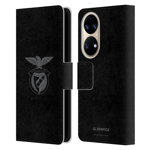 S.L. Benfica 2021/22 Crest Black Leather Book Wallet Case Cover For Huawei P50