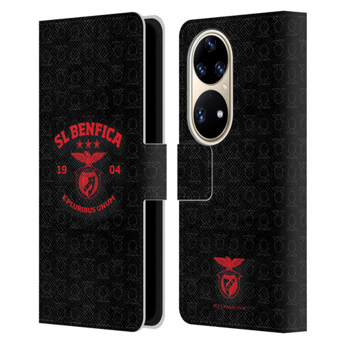 S.L. Benfica 2021/22 Crest E Pluribus Unum Leather Book Wallet Case Cover For Huawei P50 Pro