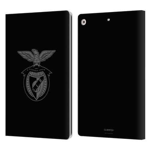 S.L. Benfica 2021/22 Crest Black Leather Book Wallet Case Cover For Apple iPad 10.2 2019/2020/2021