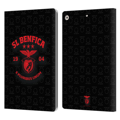 S.L. Benfica 2021/22 Crest E Pluribus Unum Leather Book Wallet Case Cover For Apple iPad 10.2 2019/2020/2021