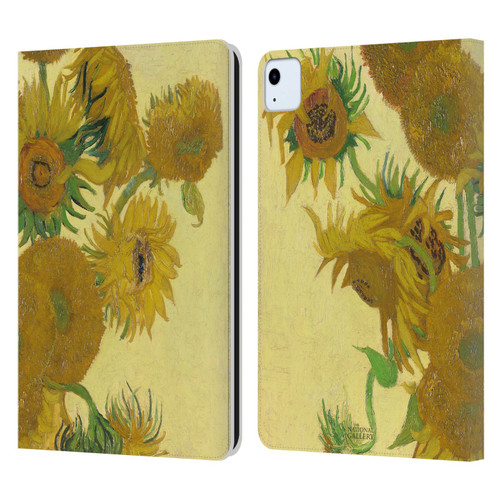 The National Gallery Art Sunflowers Leather Book Wallet Case Cover For Apple iPad Air 11 2020/2022/2024