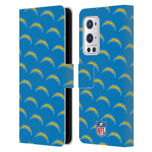 NFL Los Angeles Chargers Artwork Patterns Leather Book Wallet Case Cover For OnePlus 9 Pro