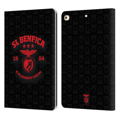 S.L. Benfica 2021/22 Crest E Pluribus Unum Leather Book Wallet Case Cover For Apple iPad 9.7 2017 / iPad 9.7 2018