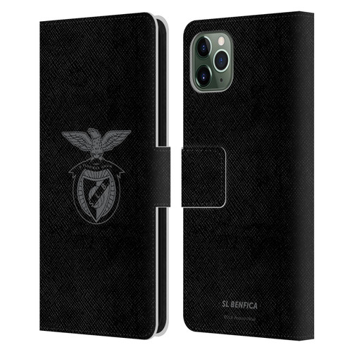 S.L. Benfica 2021/22 Crest Black Leather Book Wallet Case Cover For Apple iPhone 11 Pro Max