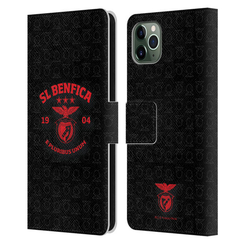 S.L. Benfica 2021/22 Crest E Pluribus Unum Leather Book Wallet Case Cover For Apple iPhone 11 Pro Max