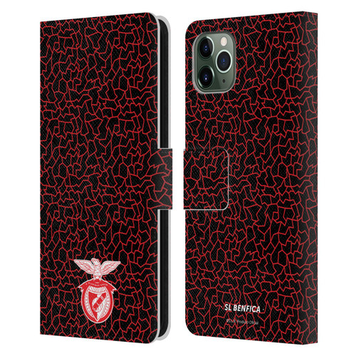 S.L. Benfica 2021/22 Crest Mosaic Pattern Leather Book Wallet Case Cover For Apple iPhone 11 Pro Max