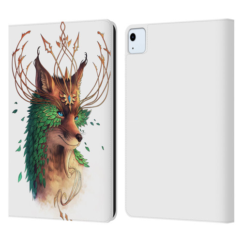 Jonas "JoJoesArt" Jödicke Wildlife Fox Coloured Leather Book Wallet Case Cover For Apple iPad Air 2020 / 2022
