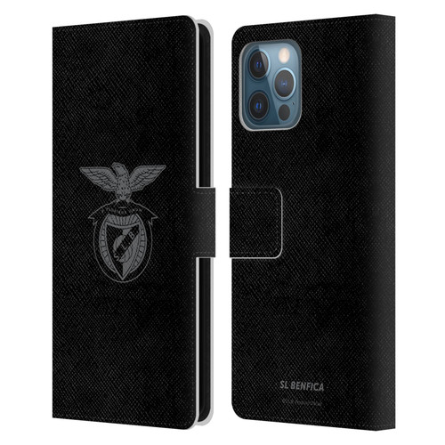 S.L. Benfica 2021/22 Crest Black Leather Book Wallet Case Cover For Apple iPhone 12 Pro Max