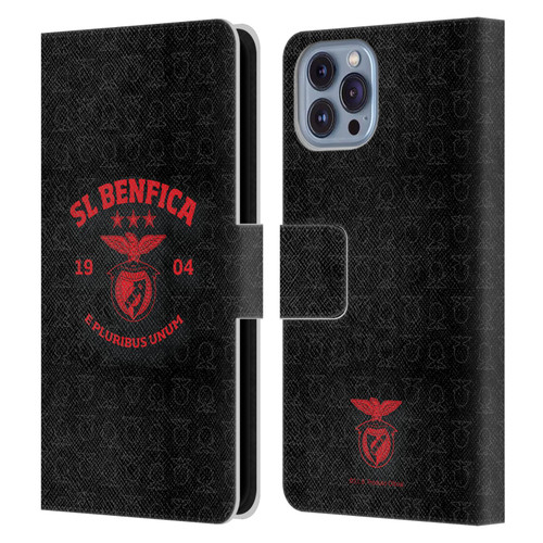 S.L. Benfica 2021/22 Crest E Pluribus Unum Leather Book Wallet Case Cover For Apple iPhone 14