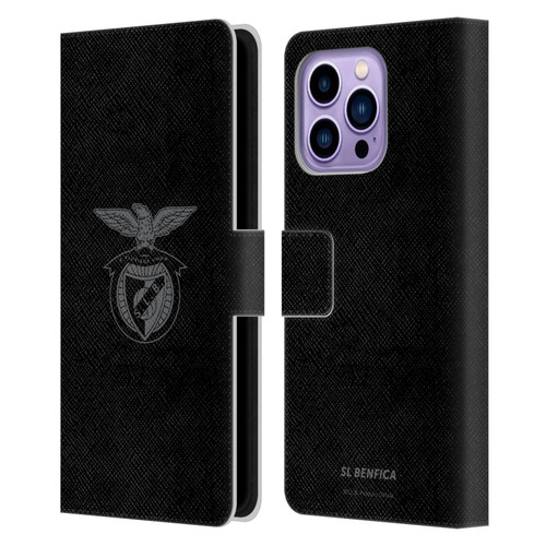 S.L. Benfica 2021/22 Crest Black Leather Book Wallet Case Cover For Apple iPhone 14 Pro Max