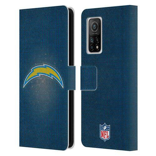 NFL Los Angeles Chargers Artwork LED Leather Book Wallet Case Cover For Xiaomi Mi 10T 5G
