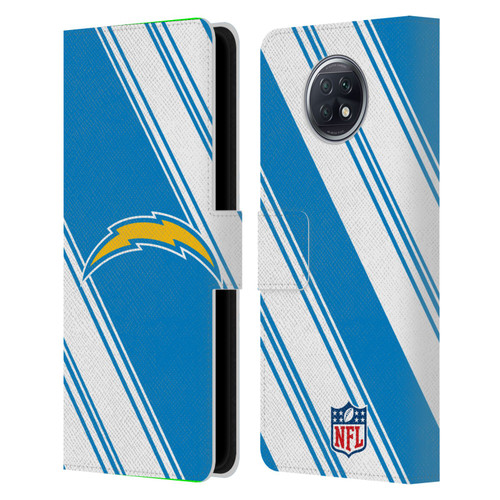 NFL Los Angeles Chargers Artwork Stripes Leather Book Wallet Case Cover For Xiaomi Redmi Note 9T 5G