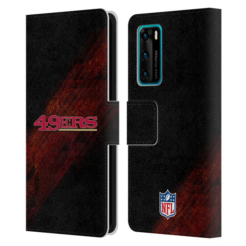 NFL San Francisco 49Ers Logo Blur Leather Book Wallet Case Cover For Huawei P40 5G