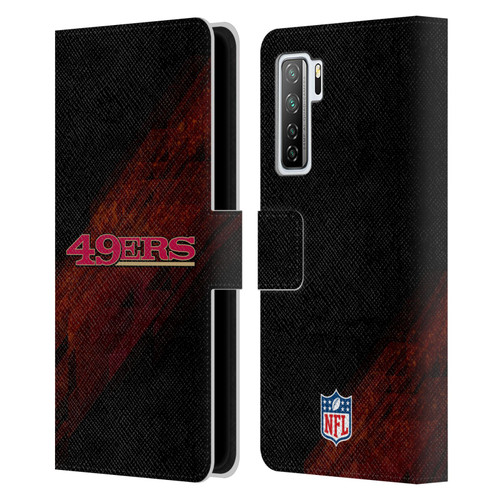 NFL San Francisco 49Ers Logo Blur Leather Book Wallet Case Cover For Huawei Nova 7 SE/P40 Lite 5G