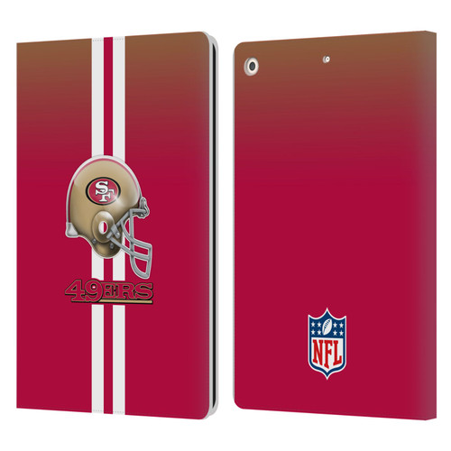 NFL San Francisco 49Ers Logo Helmet Leather Book Wallet Case Cover For Apple iPad 10.2 2019/2020/2021