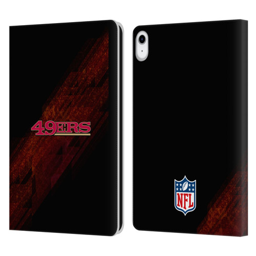 NFL San Francisco 49Ers Logo Blur Leather Book Wallet Case Cover For Apple iPad 10.9 (2022)