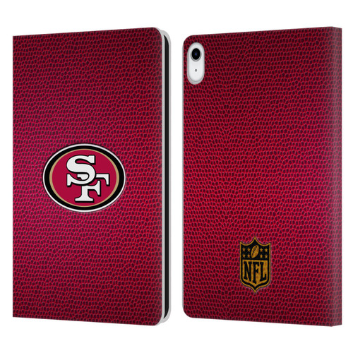 NFL San Francisco 49Ers Logo Football Leather Book Wallet Case Cover For Apple iPad 10.9 (2022)