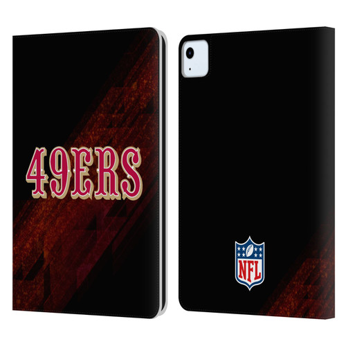 NFL San Francisco 49Ers Logo Blur Leather Book Wallet Case Cover For Apple iPad Air 11 2020/2022/2024/2025