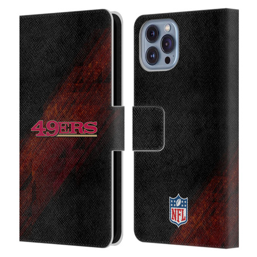 NFL San Francisco 49Ers Logo Blur Leather Book Wallet Case Cover For Apple iPhone 14