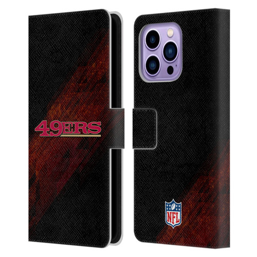 NFL San Francisco 49Ers Logo Blur Leather Book Wallet Case Cover For Apple iPhone 14 Pro Max