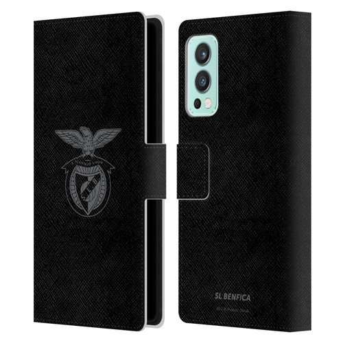 S.L. Benfica 2021/22 Crest Black Leather Book Wallet Case Cover For OnePlus Nord 2 5G