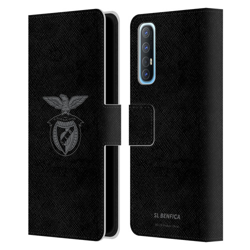 S.L. Benfica 2021/22 Crest Black Leather Book Wallet Case Cover For OPPO Find X2 Neo 5G