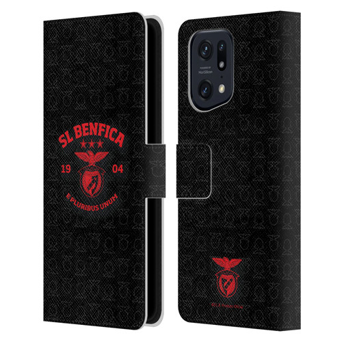 S.L. Benfica 2021/22 Crest E Pluribus Unum Leather Book Wallet Case Cover For OPPO Find X5 Pro