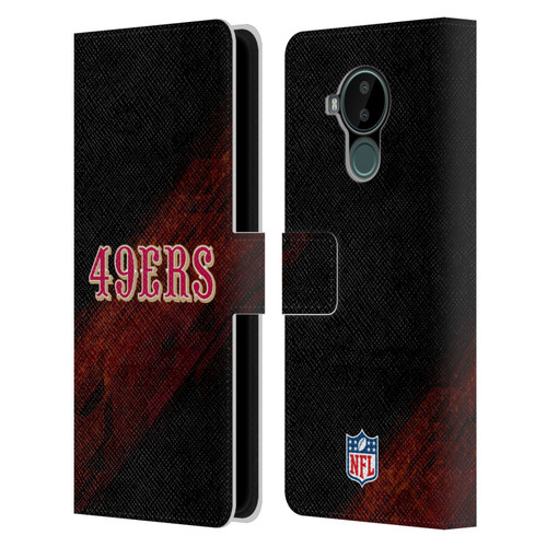 NFL San Francisco 49Ers Logo Blur Leather Book Wallet Case Cover For Nokia C30