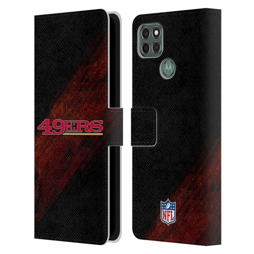 NFL San Francisco 49Ers Logo Blur Leather Book Wallet Case Cover For Motorola Moto G9 Power