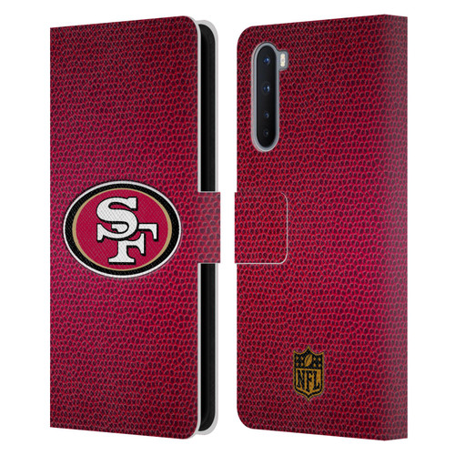 NFL San Francisco 49Ers Logo Football Leather Book Wallet Case Cover For OnePlus Nord 5G