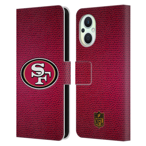 NFL San Francisco 49Ers Logo Football Leather Book Wallet Case Cover For OPPO Reno8 Lite