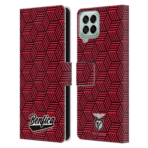 S.L. Benfica 2021/22 Crest Geometric Leather Book Wallet Case Cover For Samsung Galaxy M53 (2022)