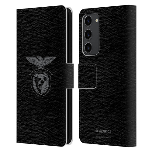 S.L. Benfica 2021/22 Crest Black Leather Book Wallet Case Cover For Samsung Galaxy S23+ 5G