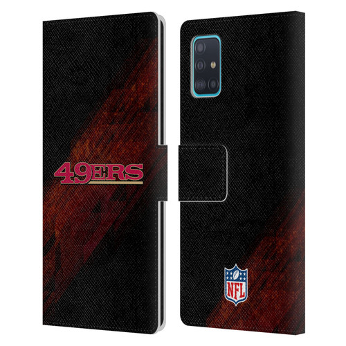 NFL San Francisco 49Ers Logo Blur Leather Book Wallet Case Cover For Samsung Galaxy A51 (2019)