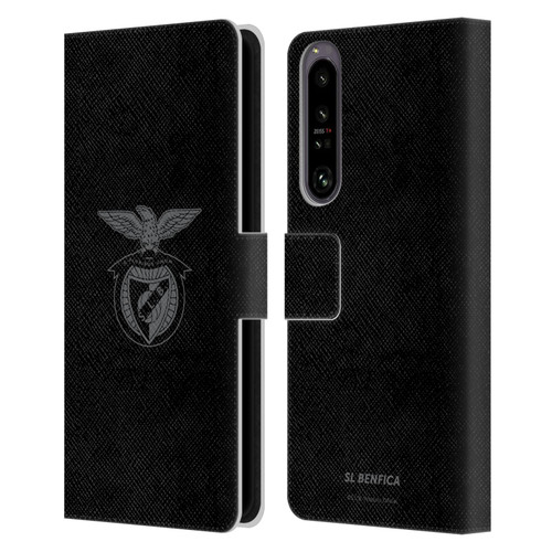 S.L. Benfica 2021/22 Crest Black Leather Book Wallet Case Cover For Sony Xperia 1 IV