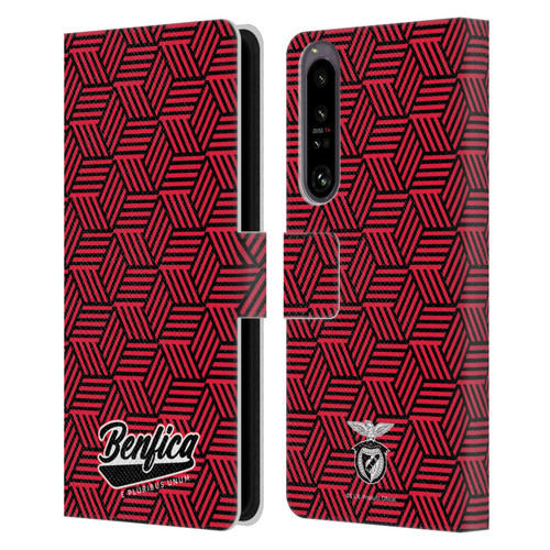 S.L. Benfica 2021/22 Crest Geometric Leather Book Wallet Case Cover For Sony Xperia 1 IV