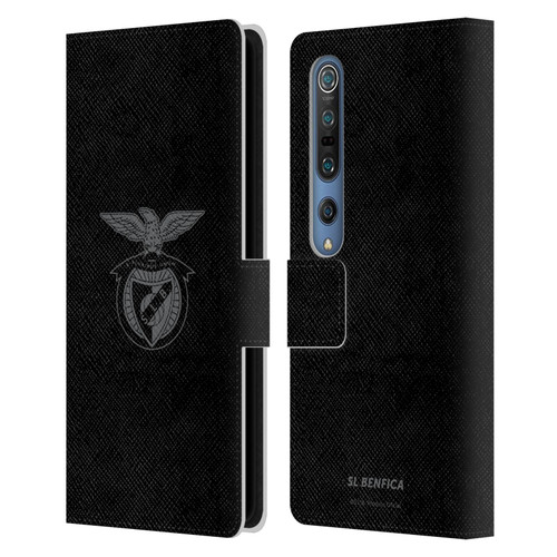 S.L. Benfica 2021/22 Crest Black Leather Book Wallet Case Cover For Xiaomi Mi 10 5G / Mi 10 Pro 5G