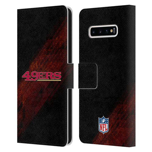 NFL San Francisco 49Ers Logo Blur Leather Book Wallet Case Cover For Samsung Galaxy S10+ / S10 Plus