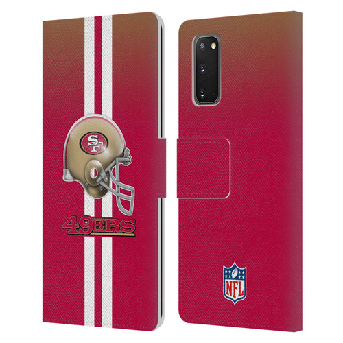NFL San Francisco 49Ers Logo Helmet Leather Book Wallet Case Cover For Samsung Galaxy S20 / S20 5G