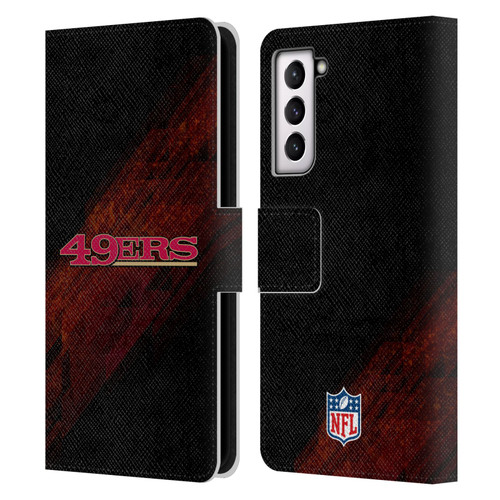 NFL San Francisco 49Ers Logo Blur Leather Book Wallet Case Cover For Samsung Galaxy S21 5G