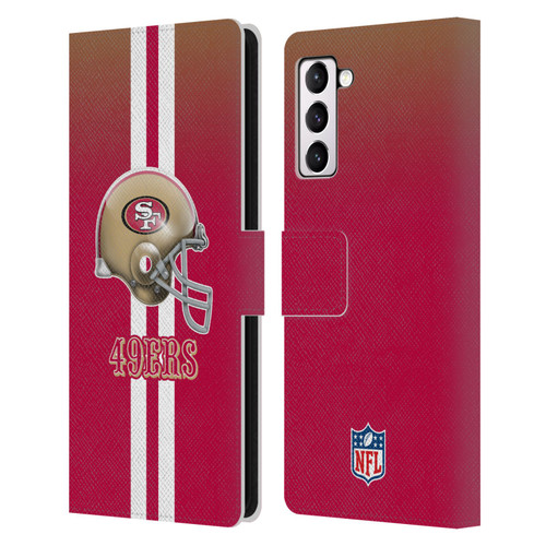 NFL San Francisco 49Ers Logo Helmet Leather Book Wallet Case Cover For Samsung Galaxy S21+ 5G